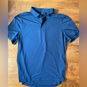 LULULEMON Men’s size L Dark blue polo shirt. Excellent Condition